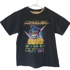 Disney A Goofy Movie Powerline Stand Out Tour ’94 Graphic T-Shirt Size Medium
